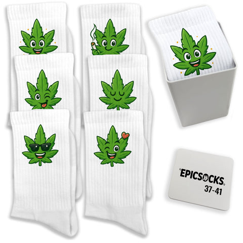 epicsocks Chill Vibes Socken in 37-41 im 6er Set in Geschenkdose im 6er Set in Geschenkbox