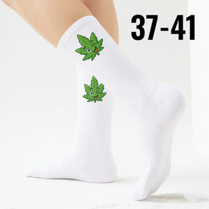 epicsocks Chill Vibes Lachendes Blatt Socken in 37-41 im Paar