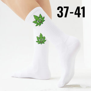 epicsocks Chill Vibes Fröhliches Blatt Socken in 37-41 im Paar
