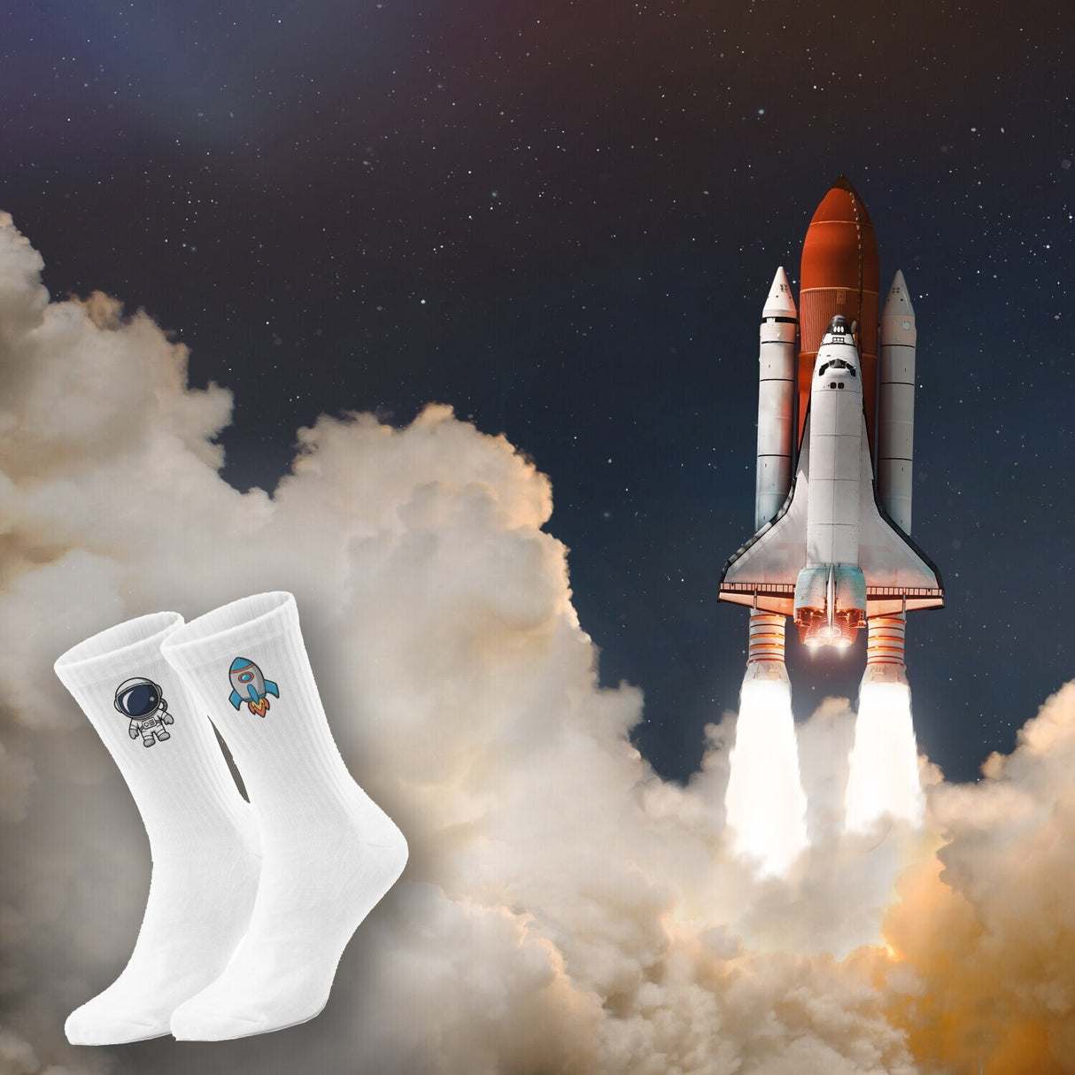 epicsocks Astro Fun Weltraumfreude Socken in 37-41 im Paar