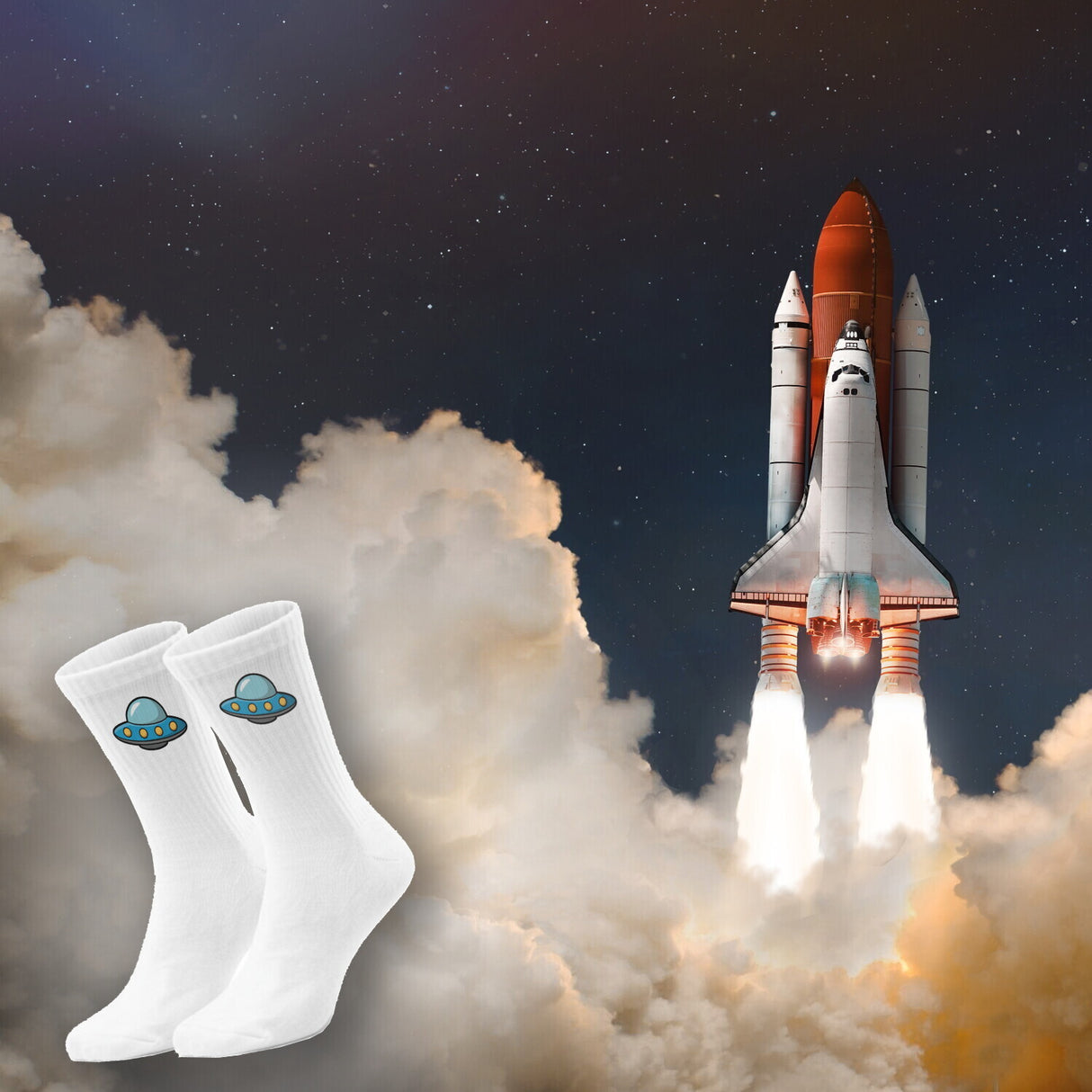 epicsocks Astro Fun UFO Socken in 37-41 im Paar