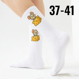 epicsocks Cheesy Love Maus mit Käse Socken in 37-41 im Paar