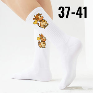 epicsocks Cheesy Love Kuh mit Herz Socken in 37-41 im Paar