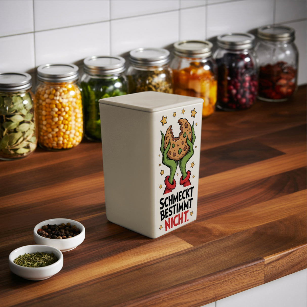 Weihnachtsmuffel GebäckDose 900ml - Schmeckt Bestimmt Nicht