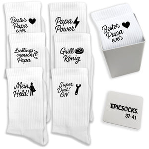 epicsocks King of Socks Socken in 37-41 im 6er Set in Geschenkdose im 6er Set in Geschenkbox