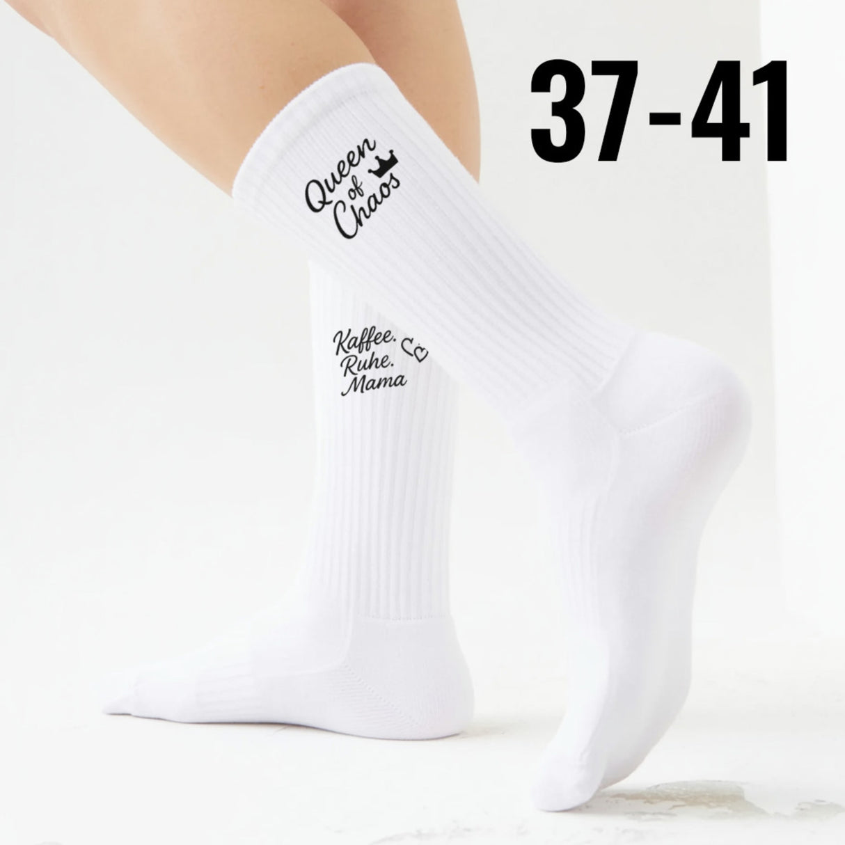 epicsocks Heartful Kaffee Queen Socken in 37-41 im Paar