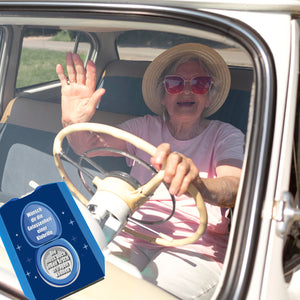 Kloschüssel Parkscheibe mit Spruch: Gelassenheit wie eine Klobrille