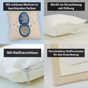 Kloschüssel Kissen mit Spruch: Sei gelassen wie eine Klobrille