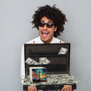 Gipfelkreuz Spardose mit Spruch: Glaube kann Berge versetzen