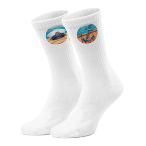 epicsocks Nautik Freude Schiff Ahoi Socken in 37-41 im Paar