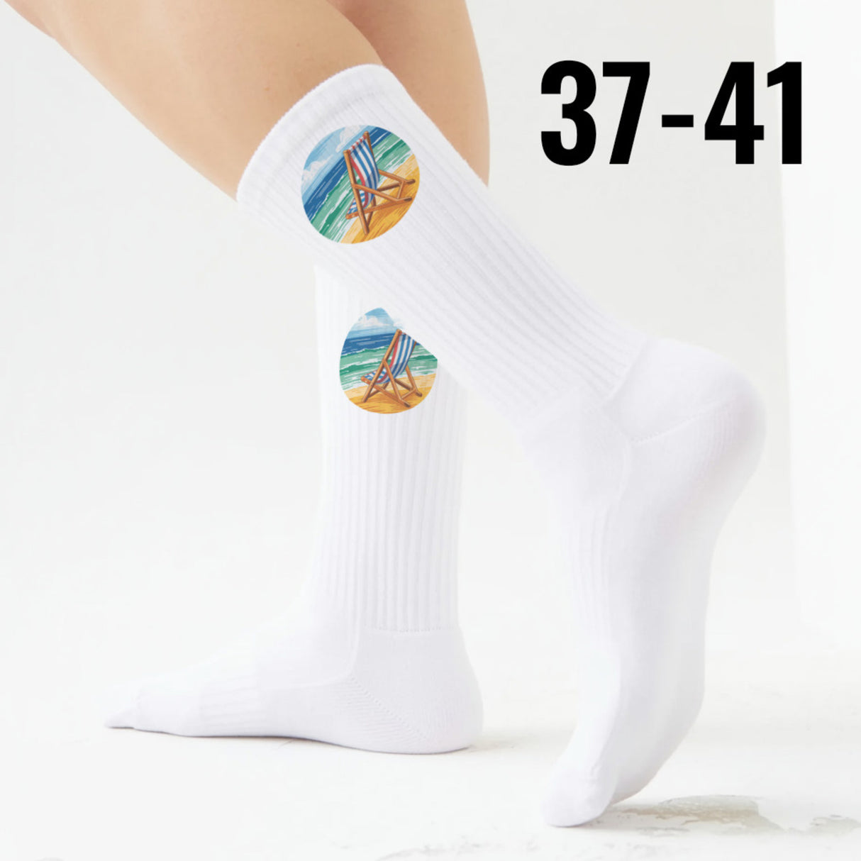 epicsocks Nautik Freude Strandliege Socken in 37-41 im Paar