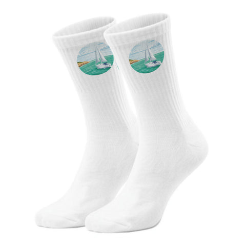 epicsocks Nautik Freude Segelboot Socken in 37-41 im Paar