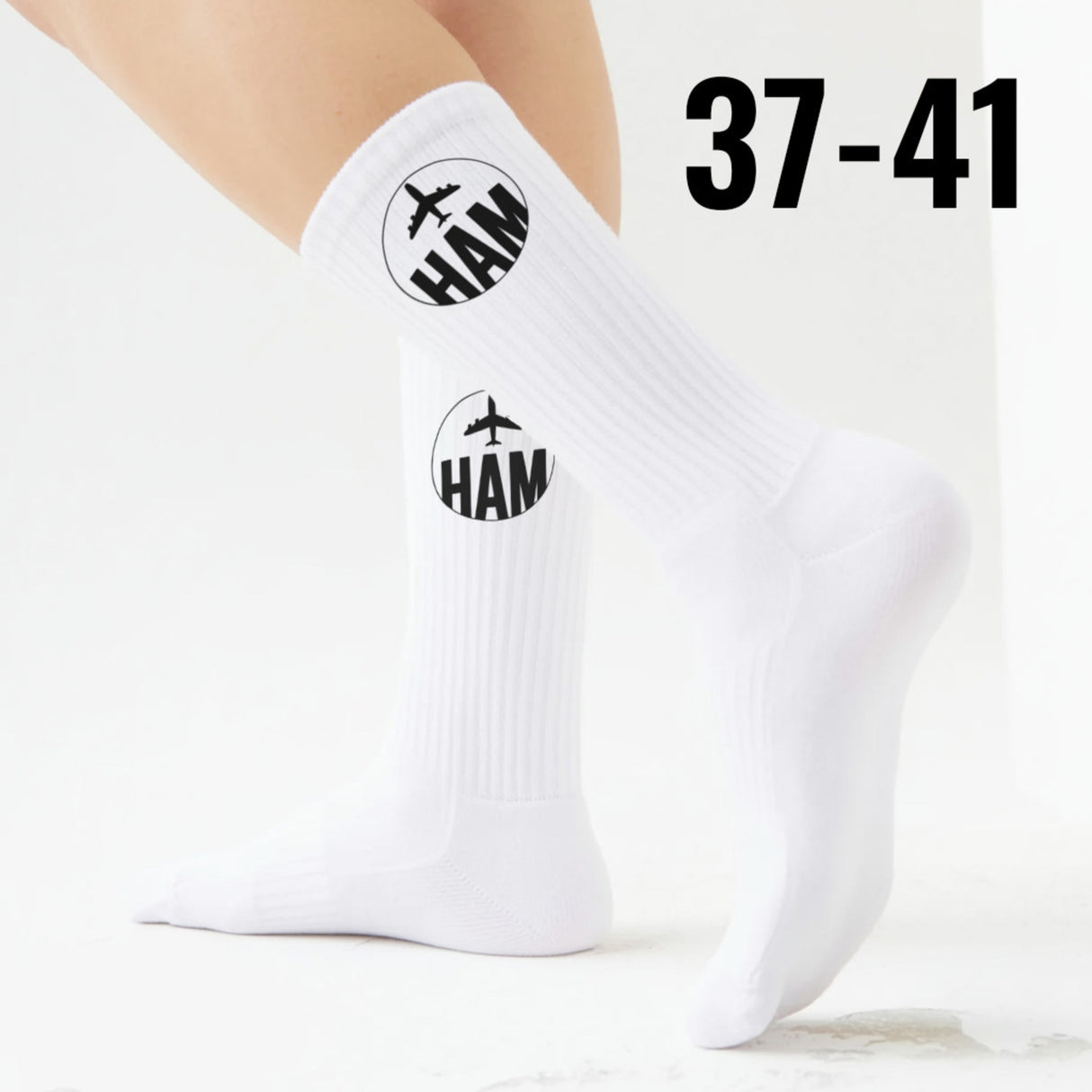 epicsocks Hamburg Vibes Flugzeug Socken in 37-41 im Paar