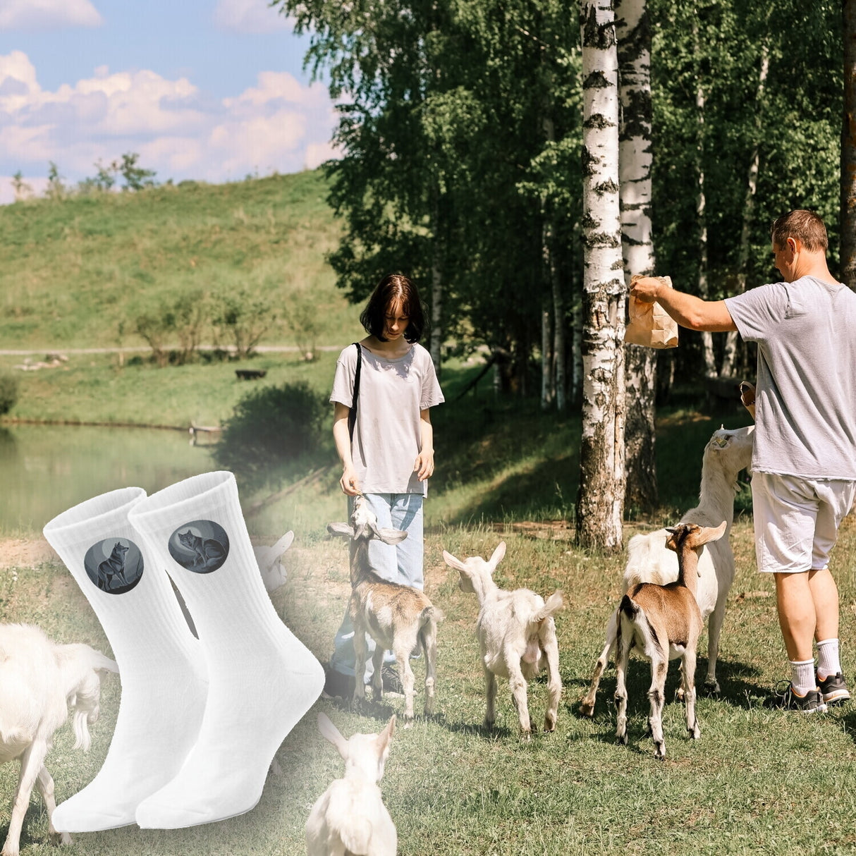 epicsocks Wolfsnacht Wolfsaugen Socken in 37-41 im Paar