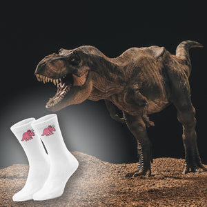 epicsocks Dino Delight Rosa Dino Socken in 37-41 im Paar