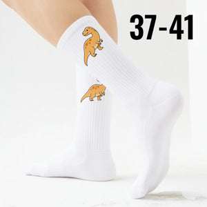 epicsocks Dino Delight Orange Dino Socken in 37-41 im Paar