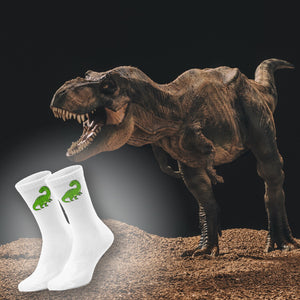 epicsocks Dino Delight Grüner Dino Socken in 37-41 im Paar