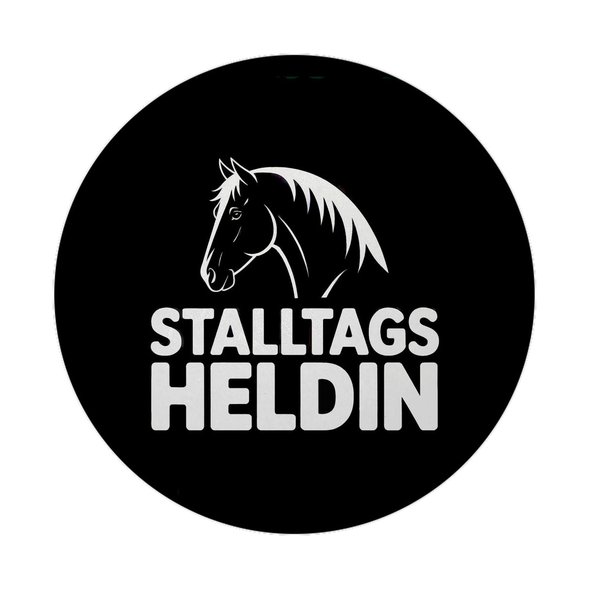 Pferdesilhouette Stalltags Heldin Magnet für Reiterinnen