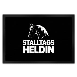 Pferdesilhouette Stalltags Heldin Fußmatte in 35x50 cm für Reiterinnen