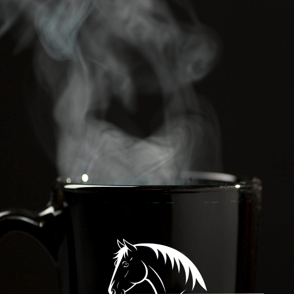 Pferdesilhouette Stalltags Heldin Tasse für Reiterinnen