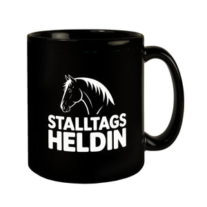 Pferdesilhouette Stalltags Heldin Tasse für Reiterinnen