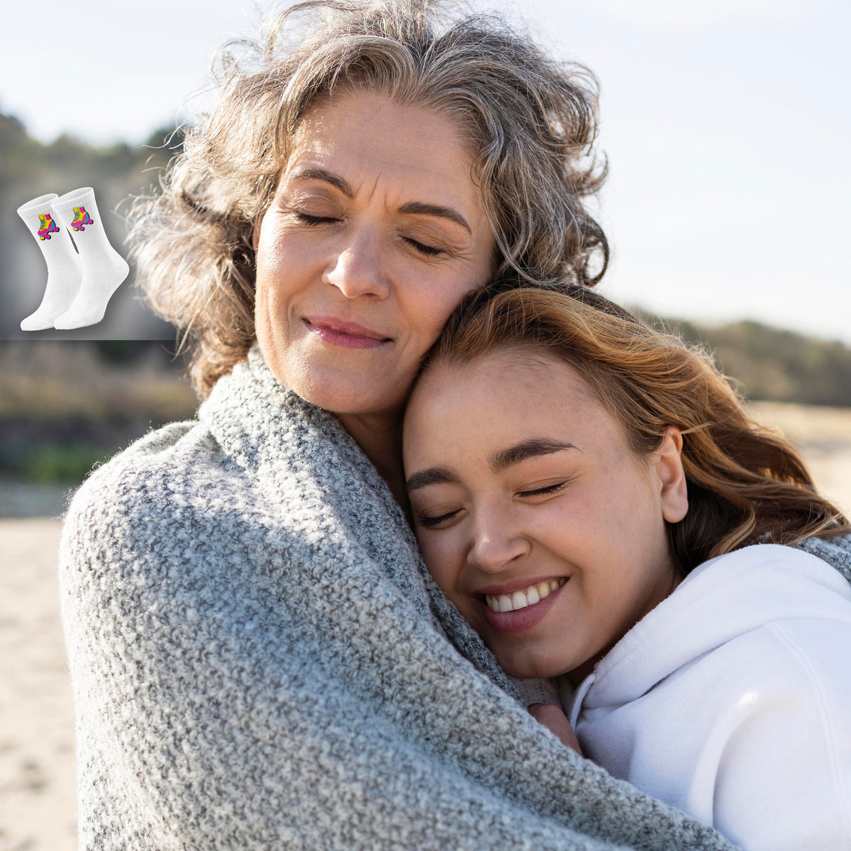 epicsocks 80sFlash Rollschuhe Socken in 37-41 im Paar