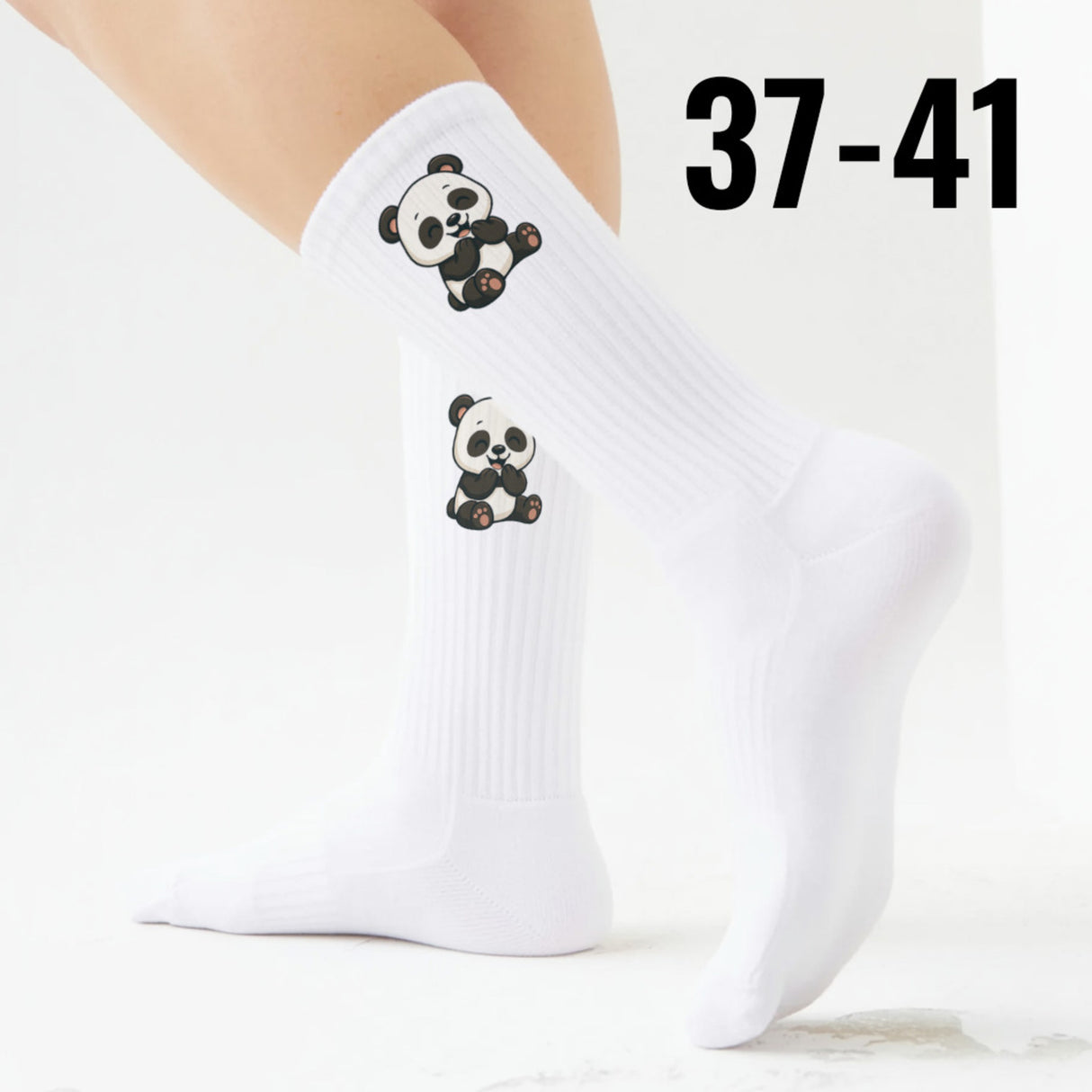 epicsocks Panda Liebe Lachender Panda Socken in 37-41 im Paar
