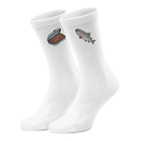 epicsocks Fischertraum Fisch frisst Wurm Socken in 37-41 im Paar