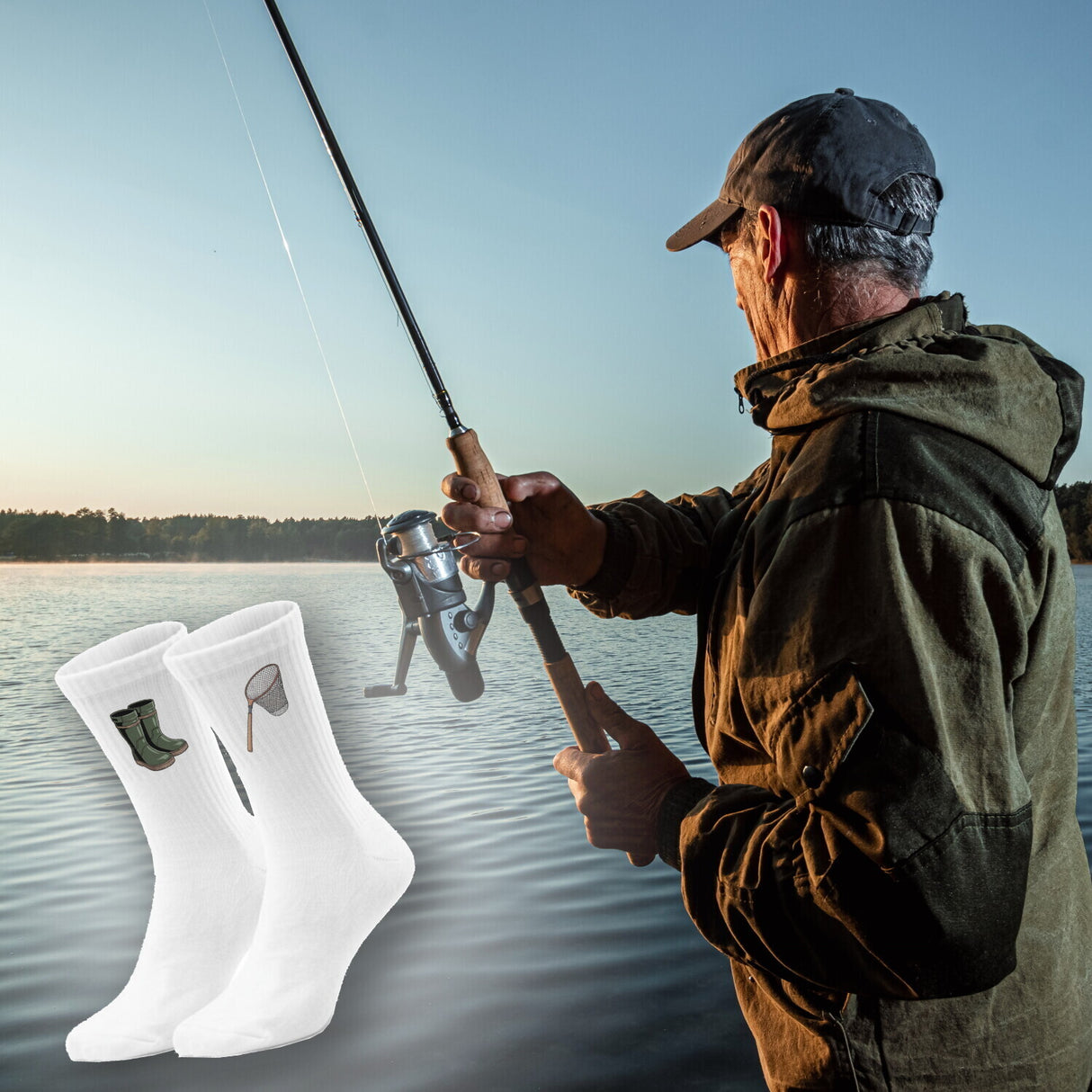 epicsocks Fischertraum Socken in 37-41 im 6er Set in Geschenkdose im 6er Set in Geschenkbox