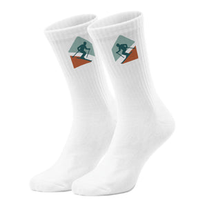 epicsocks Alpine Dreams Abfahrt Schwarz Socken in 37-41 im Paar