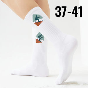 epicsocks Alpine Dreams Abfahrt Schwarz Socken in 37-41 im Paar