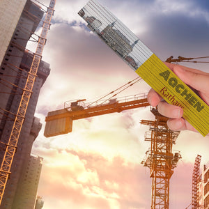 streetline Aachen Rathaus Meterstab aus Holz