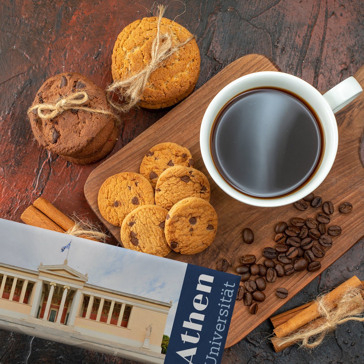 streetline Athen Universität Panorama Souvenir Magnet