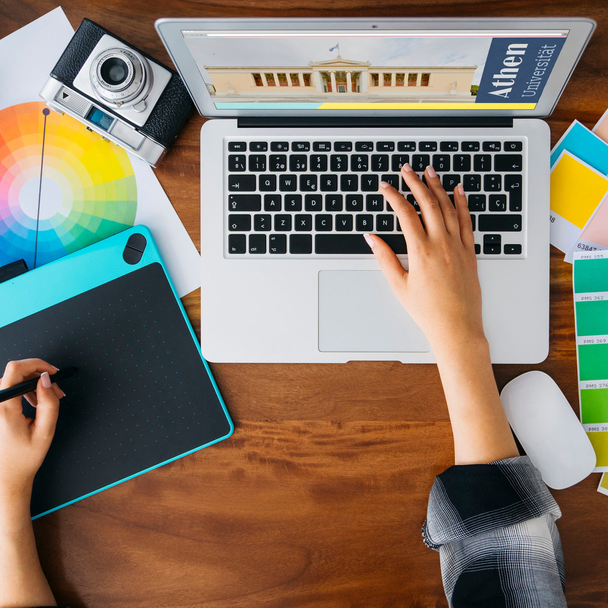 streetline Athen Universität Panorama Souvenir Magnet