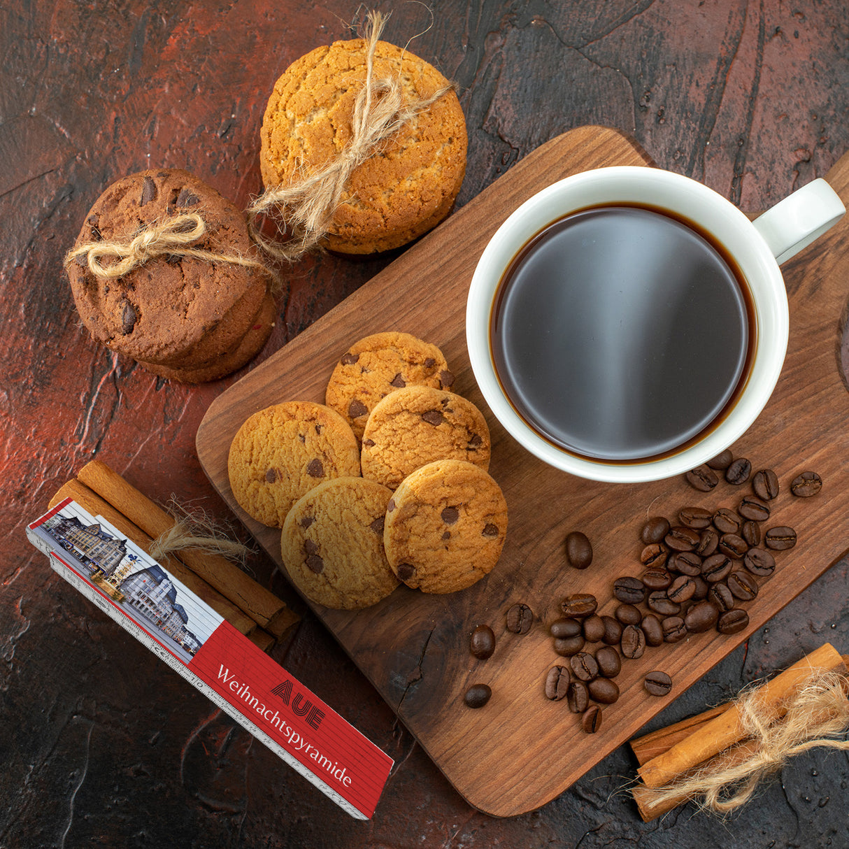 streetline Aue Weihnachtspyramide Meterstab aus Holz