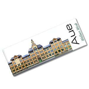 streetline Aue Wellner Werk Panorama Souvenir Magnet