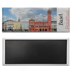 streetline Basel Roothus Panorama Souvenir Magnet