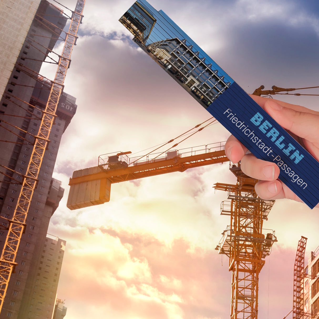 streetline Berlin Friedrichstadt-Passagen Meterstab aus Holz