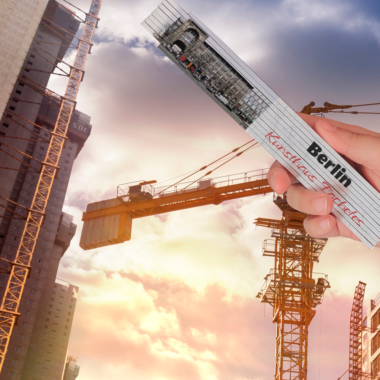 streetline Berlin Kunsthaus Tacheles Meterstab aus Holz