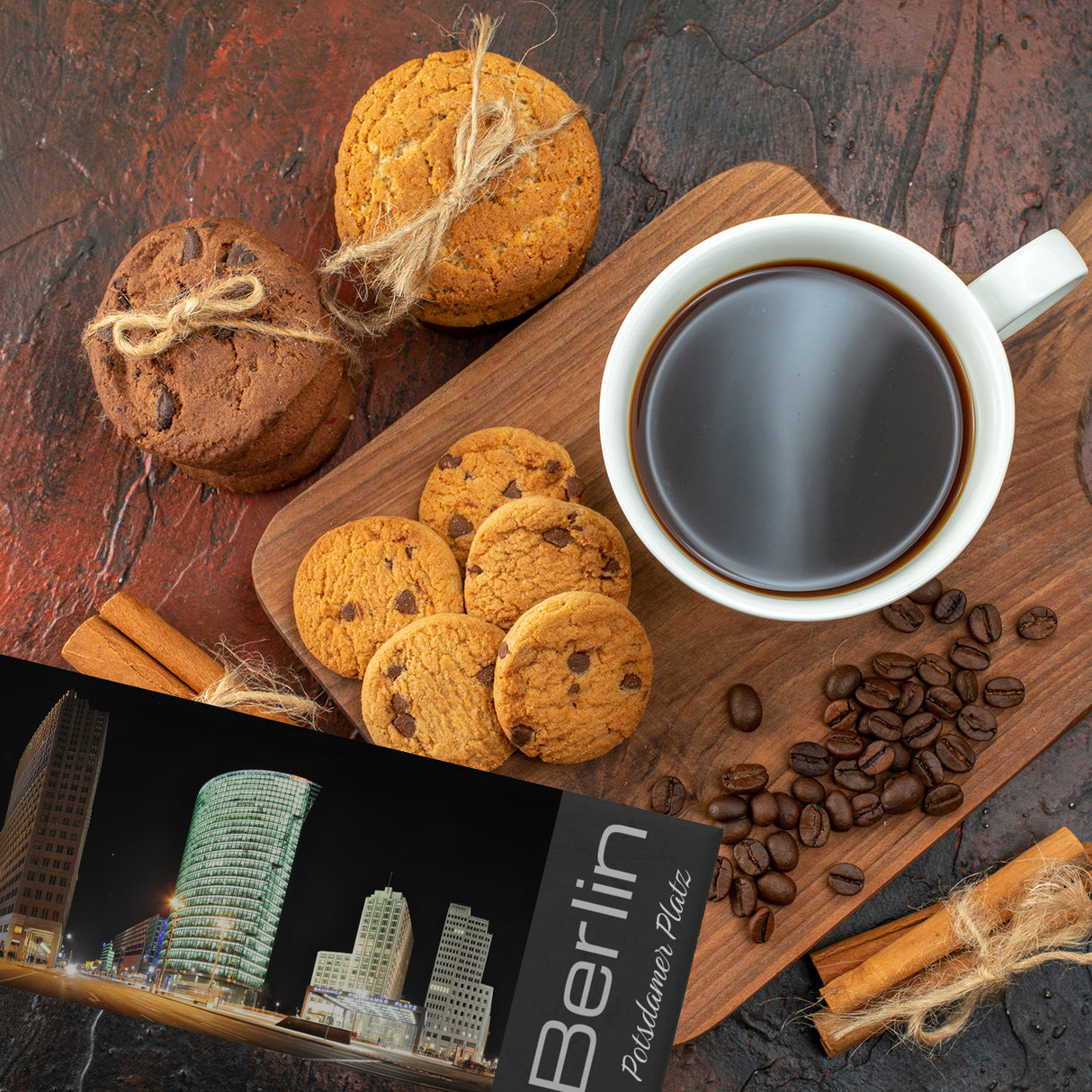 streetline Berlin Potsdamer Platz Panorama Souvenir Magnet