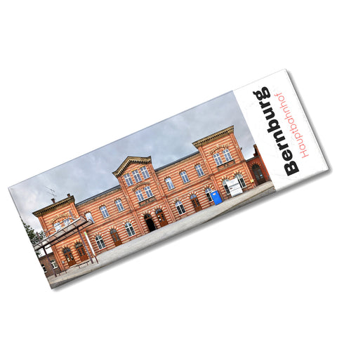 streetline Bernburg Hauptbahnhof Panorama Souvenir Magnet
