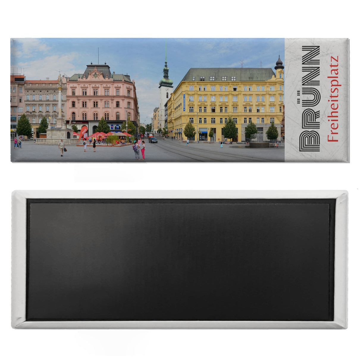 streetline Brünn Freiheitsplatz Panorama Souvenir Magnet