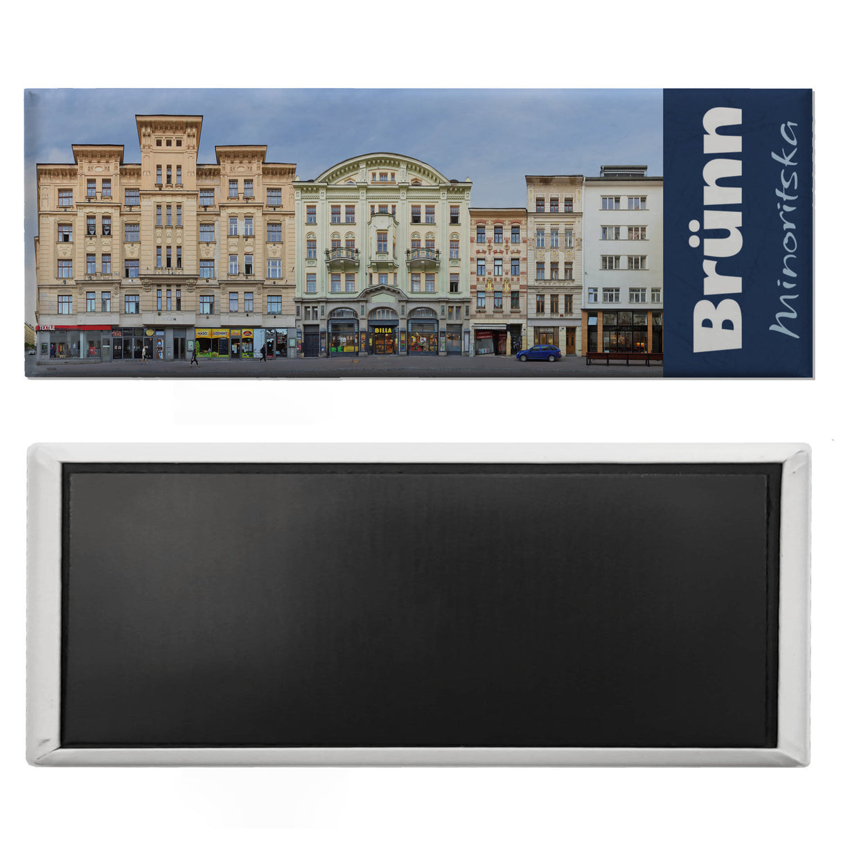 streetline Brünn Minoritska Panorama Souvenir Magnet