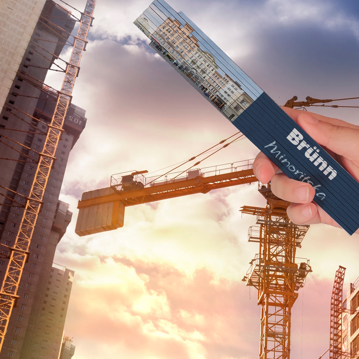 streetline Brünn Minoritska Meterstab aus Holz