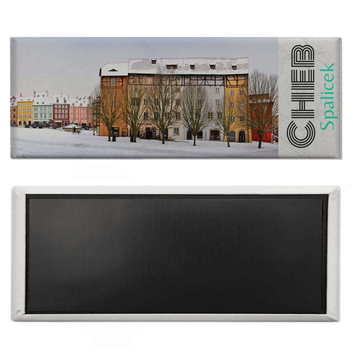 streetline Cheb Spalicek Panorama Souvenir Magnet