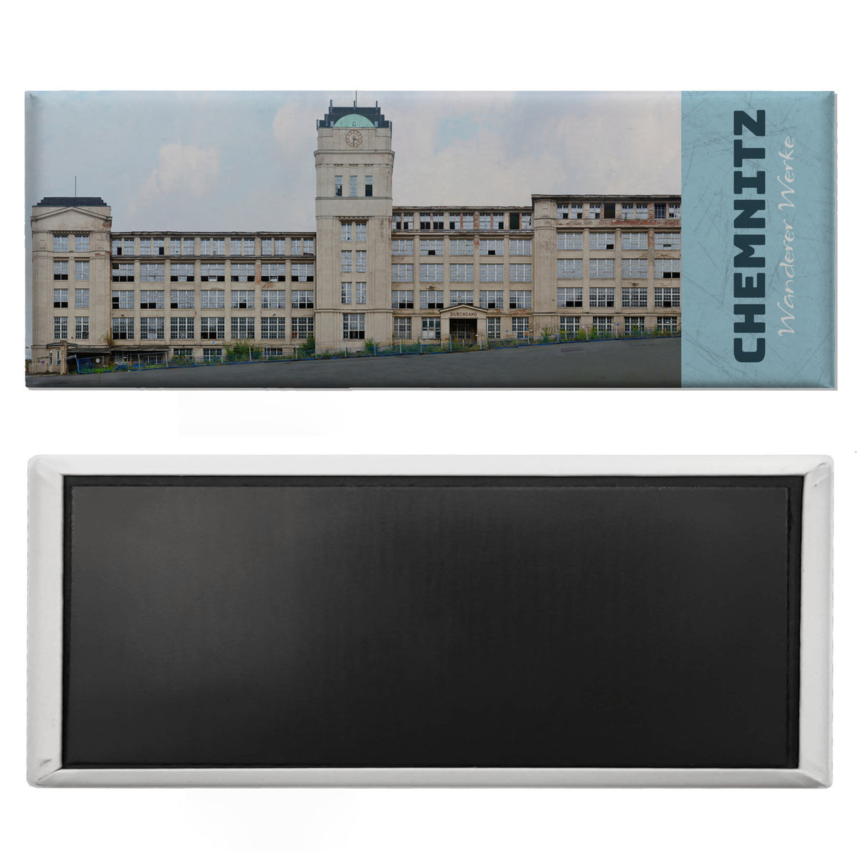 streetline Chemnitz Wanderer Werke Panorama Souvenir Magnet
