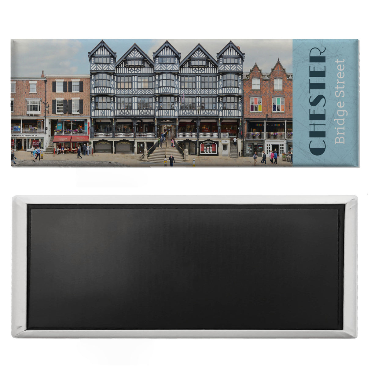 streetline CHESTER Bridge Street Panorama Souvenir Magnet
