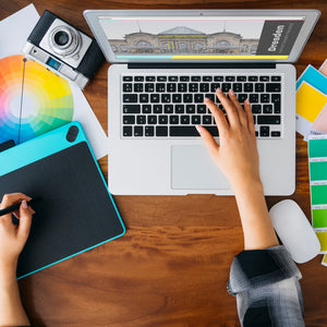 streetline Dresden Bahnhof Dresden-Neustadt Panorama Souvenir Magnet