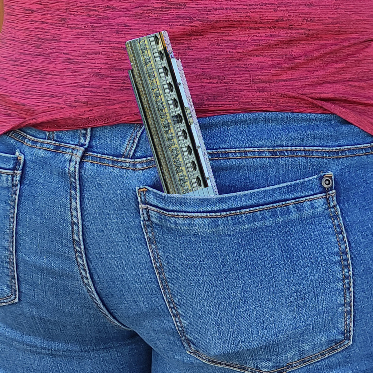 streetline Dresden Fürstenzug Meterstab aus Holz