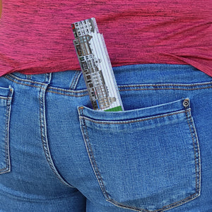 streetline Düsseldorf Kurze Straße Meterstab aus Holz